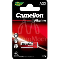 Элемент питания алкалиновый для пультов сигнализаций LR23A Mercury Free A23-BP1 12В BL-1 (блист.1шт) Camelion 12827