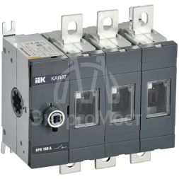 Выключатель-разъединитель ВРК 3п 160А без рукоятки KARAT IEK KA-VR10-3-0160