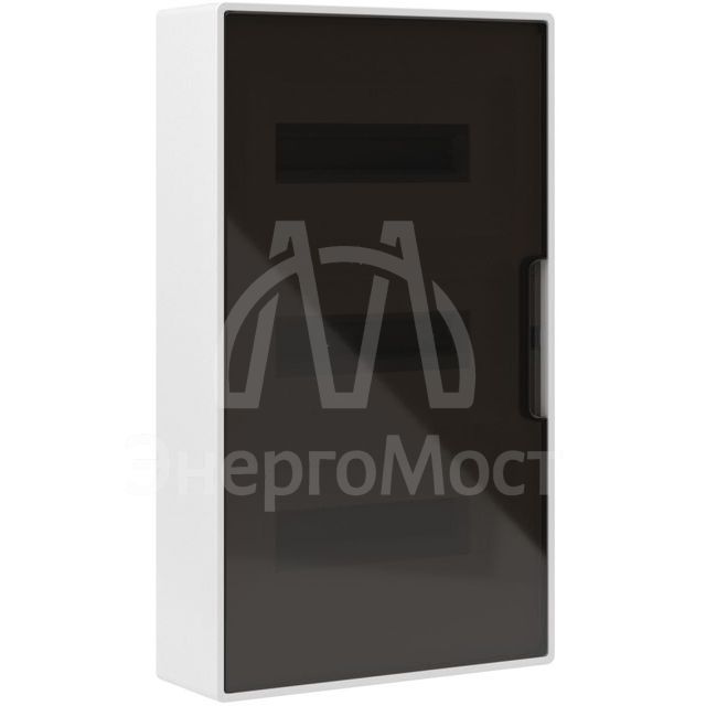 Щиток настенный 36мод. IP41 с тонированной дверцей с шинами PEN 2шт 8 отверст.+2шт 10 отверст. бел. DKC F36W1WD
