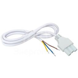 Кабель для подключения светодиодных линейных светильников ДБО-60/120/150 1м 3х0.75 бел. EKF ASC-W-1-LBL