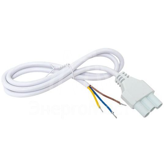 Кабель для подключения светодиодных линейных светильников ДБО-60/120/150 1м 3х0.75 бел. EKF ASC-W-1-LBL