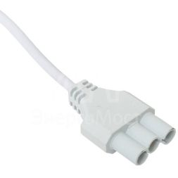 Кабель для подключения светодиодных линейных светильников ДБО-60/120/150 1м 3х0.75 бел. EKF ASC-W-1-LBL