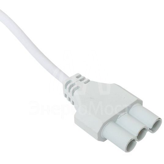 Кабель для подключения светодиодных линейных светильников ДБО-60/120/150 1м 3х0.75 бел. EKF ASC-W-1-LBL