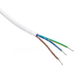 Кабель для подключения светодиодных линейных светильников ДБО-60/120/150 1м 3х0.75 бел. EKF ASC-W-1-LBL