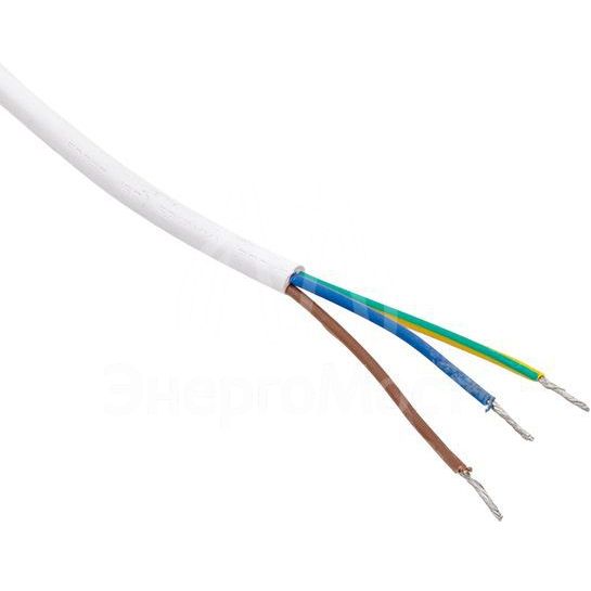 Кабель для подключения светодиодных линейных светильников ДБО-60/120/150 1м 3х0.75 бел. EKF ASC-W-1-LBL