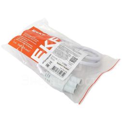 Кабель для подключения светодиодных линейных светильников ДБО-60/120/150 1м 3х0.75 бел. EKF ASC-W-1-LBL