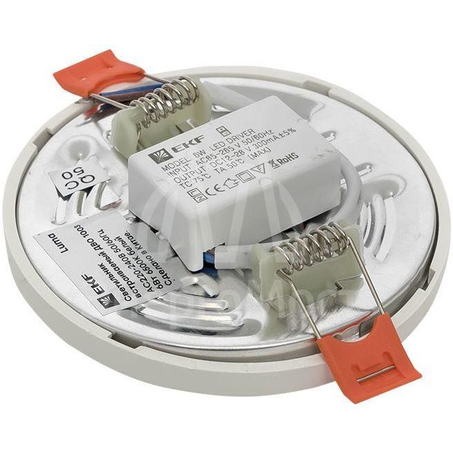 Светильник светодиодный ДВО 1003 6Вт 6500К IP20 встраив. Basic EKF DLL-1003-6-6500