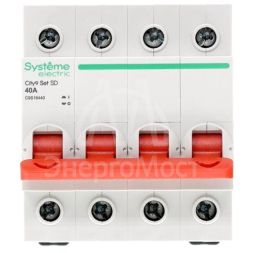 Выключатель нагрузки (ВН) 4P 40А 400В City9 Set SE C9S16440
