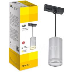 Светильник 4117 декоративный трековый подвесной GU10 хром IEK LT-UCB0-4117-GU10-1-K23