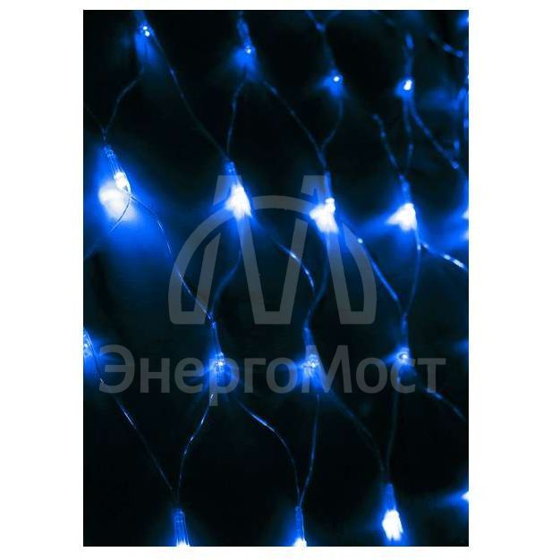 Гирлянда Сеть 240LED 1.8х1.7м с контроллером (разные режимы мигания) провод 3м IP20 син. Космос KOC_NET240LED_B