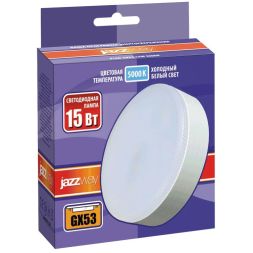 Лампа светодиодная PLED-GX53 15Вт таблетка матовая 5000К холод. бел. GX53 1300лм 230В JazzWay 2855466