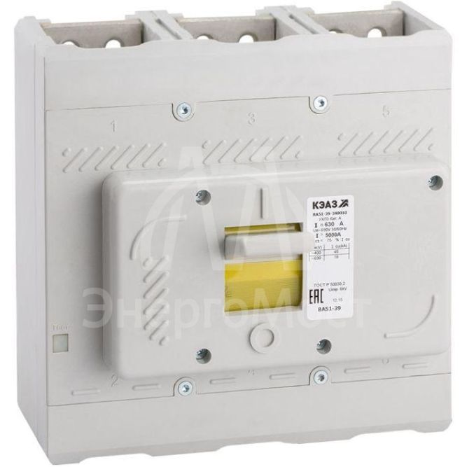 Выключатель автоматический 250А 2500Im ВА51-39-340010 УХЛ3 690В AC КЭАЗ 220750
