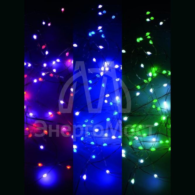 Гирлянда &amp;quot;Нить&amp;quot; ILDM048RGB-C-USB-RC 48 RGB минисветодиодов 4.8м с контроллером для помещений пульт SHLights 4690601049964