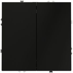 Выключатель 2-кл. СП S70 10А с самовозвратом механизм черн. матов. Voltum VLS020608