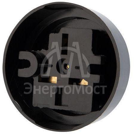 Розетка РШ для электрической плиты 32А 250В 2Р+РЕ (ОУ) черн. Rexant 11-8983