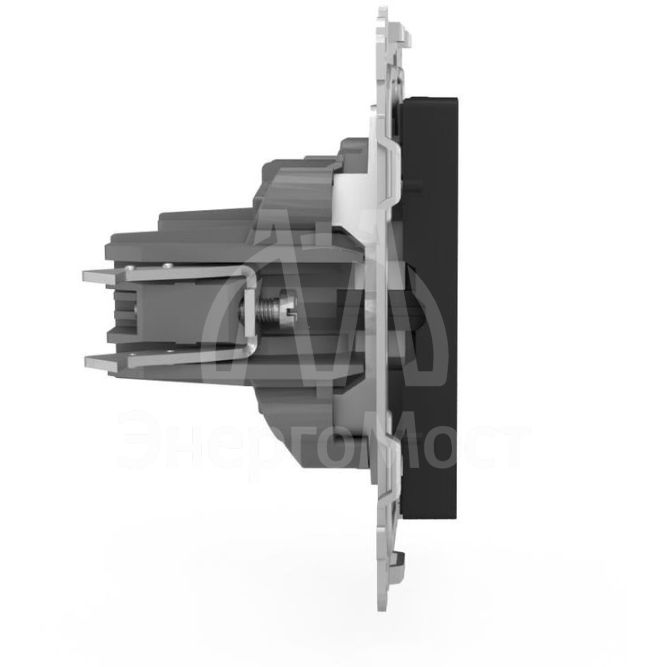 Розетка 1-м СП Pixel 16А IP20 без заземл. механизм карбон TOKOV ELECTRIC TKE-PX-R1-C14