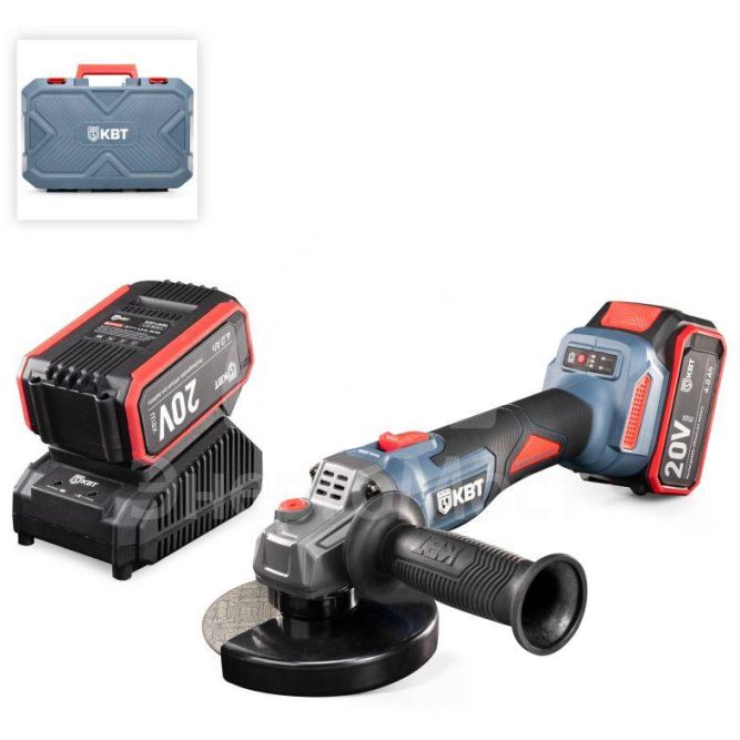 Машина шлифовальная угловая аккумуляторная бесщеточная GB-20-125 серия ПРОФИ КВТ 102595