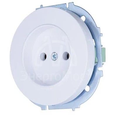 Розетка 1-м СП OSEN без заземл. ПБТ бел. LEZARD 743-0288-121B