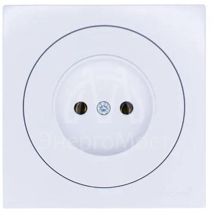 Розетка 1-м СП OSEN без заземл. ПБТ бел. LEZARD 743-0288-121B