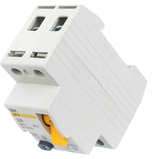 Выключатель дифференциального тока (УЗО) 2п 32А 100мА тип AC ВД1-63 IEK MDV10-2-032-100