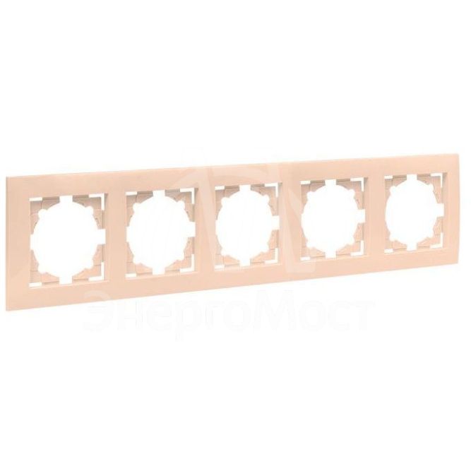 Рамка 5-м Валенсия крем. PROxima EKF EWM-G-305-20