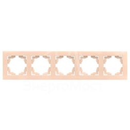 Рамка 5-м Валенсия крем. PROxima EKF EWM-G-305-20