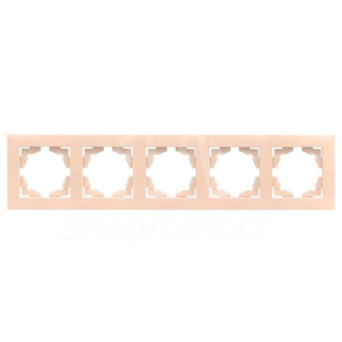 Рамка 5-м Валенсия крем. PROxima EKF EWM-G-305-20