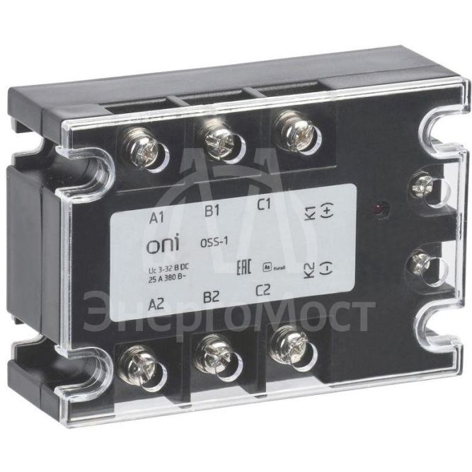 Реле твердотельное OSS-1 40А 380В AC 3-32В DC ONI OSS-1-3-40-B