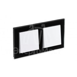 Рамка 2-м AtlasDesign Nature стекло черн. SE ATN321002