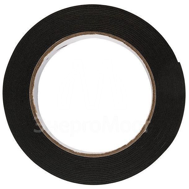 Скотч двухстор. 25ммх5м зел. на черной основе REXANT 09-6125