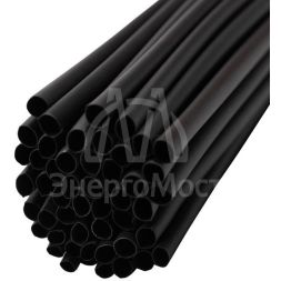 Трубка термоусадочная 6.0/3.0 1м черн. Rexant 20-6006