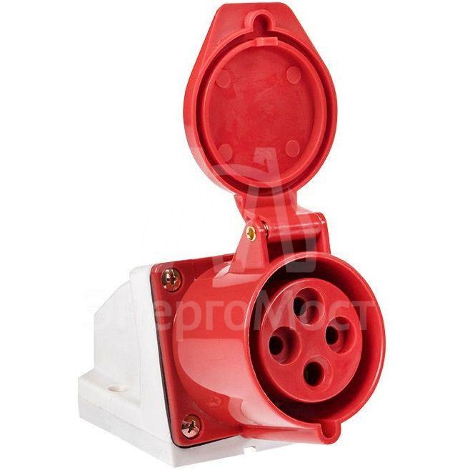 Розетка наружн. уст. 32А 380В 3P+РЕ IP44 (124) EKF ps-124-32-380