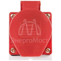 Розетка наружн. уст. 32А 380В 3P+РЕ IP44 (124) EKF ps-124-32-380