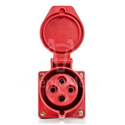 Розетка наружн. уст. 32А 380В 3P+РЕ IP44 (124) EKF ps-124-32-380