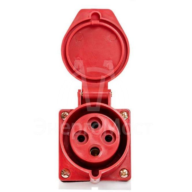 Розетка наружн. уст. 32А 380В 3P+РЕ IP44 (124) EKF ps-124-32-380