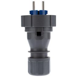 Вилка прямая влагозащищенная 2P+РE 16А IP68 Rexant 111-013