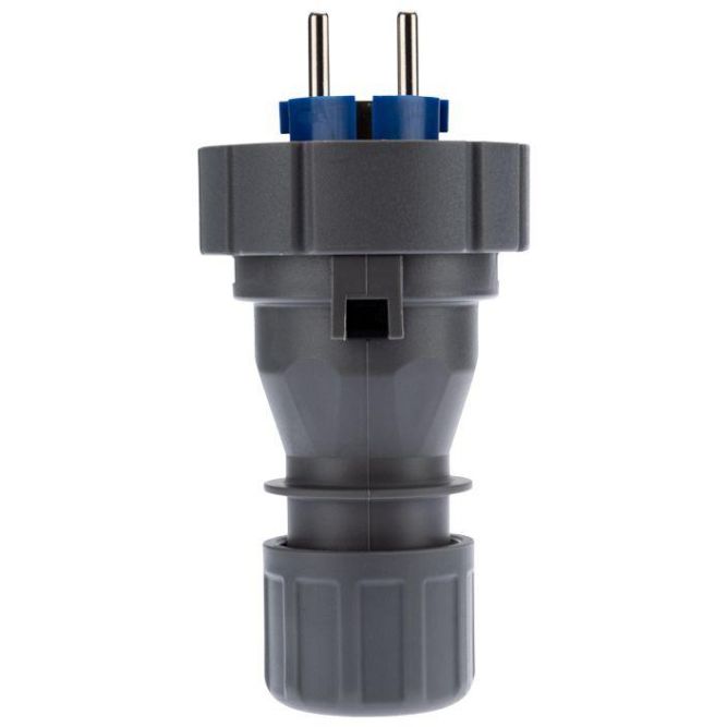 Вилка прямая влагозащищенная 2P+РE 16А IP68 Rexant 111-013