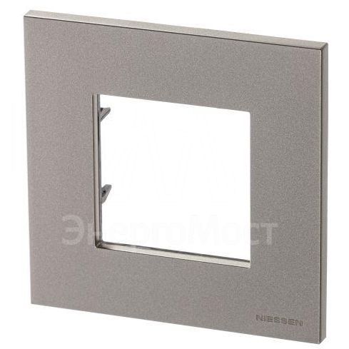 Рамка 1-м 2мод. Zenit шампань ABB 2CLA227100N1901