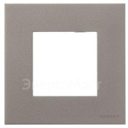 Рамка 1-м 2мод. Zenit шампань ABB 2CLA227100N1901