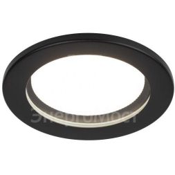 Светильник KL95 SBK под лампу GX53 IP44 влагозащищенный встраиваемый черн. Эра Б0055812