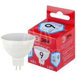 Лампа светодиодная RED LINE LED MR16-9W-840-GU5.3 R 9Вт MR16 софит 4000К нейтр. бел. GU5.3 Эра Б0050199