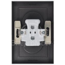 Розетка 2-м AtlasDesign 16А без заземл. в сборе мокко SchE ATN000620