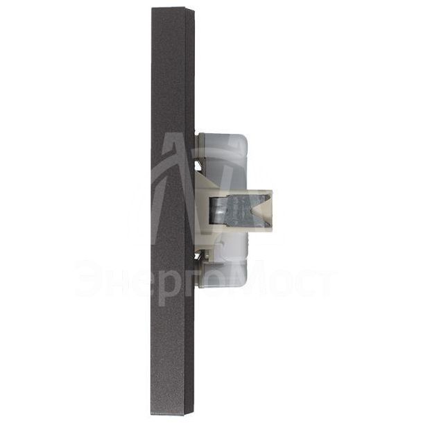 Розетка 2-м AtlasDesign 16А без заземл. в сборе мокко SchE ATN000620