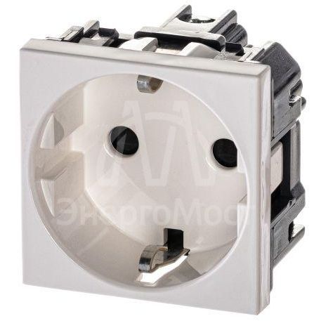 Механизм розетки Zenit 16А 250В защ. шторки с заземл. бел. ABB 2CLA228800N1101