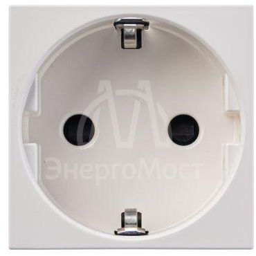 Механизм розетки Zenit 16А 250В защ. шторки с заземл. бел. ABB 2CLA228800N1101