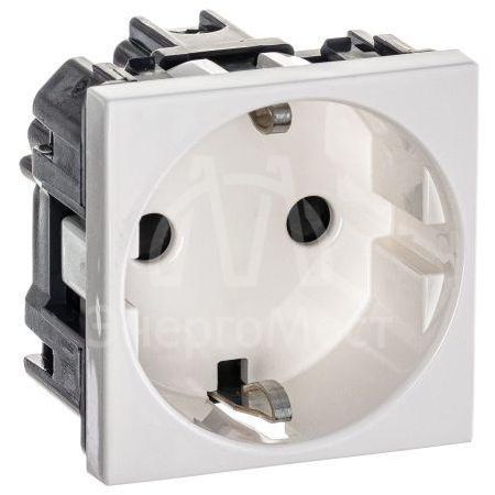 Механизм розетки Zenit 16А 250В защ. шторки с заземл. бел. ABB 2CLA228800N1101