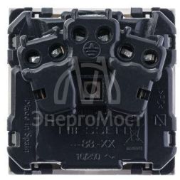 Механизм розетки Zenit 16А 250В защ. шторки с заземл. бел. ABB 2CLA228800N1101