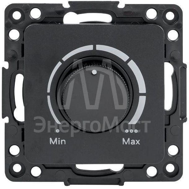 Механизм светорегулятора Стокгольм 600Вт 220В черн. PROxima EKF EZD06-101-10