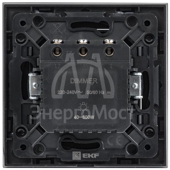 Механизм светорегулятора Стокгольм 600Вт 220В черн. PROxima EKF EZD06-101-10