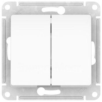 Выключатель 2-кл. Glossa (сх. 5) 10AX быстрозажим. клем. механизм бел. SE GSL000151S